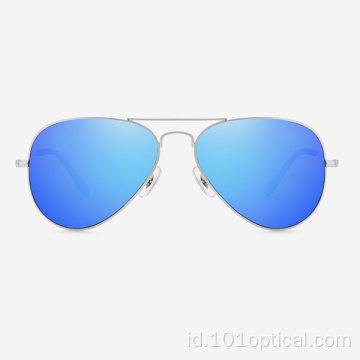 Kacamata Pria Aviator Metal